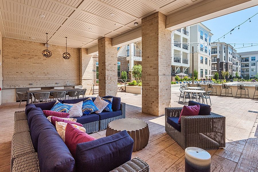 Take a break from the sun in the outdoor lounge