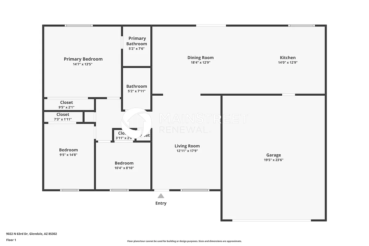 Floor Plan - 9022 N 63rd Dr