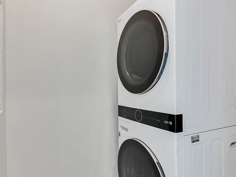 Laundry room with included washer and dryer.