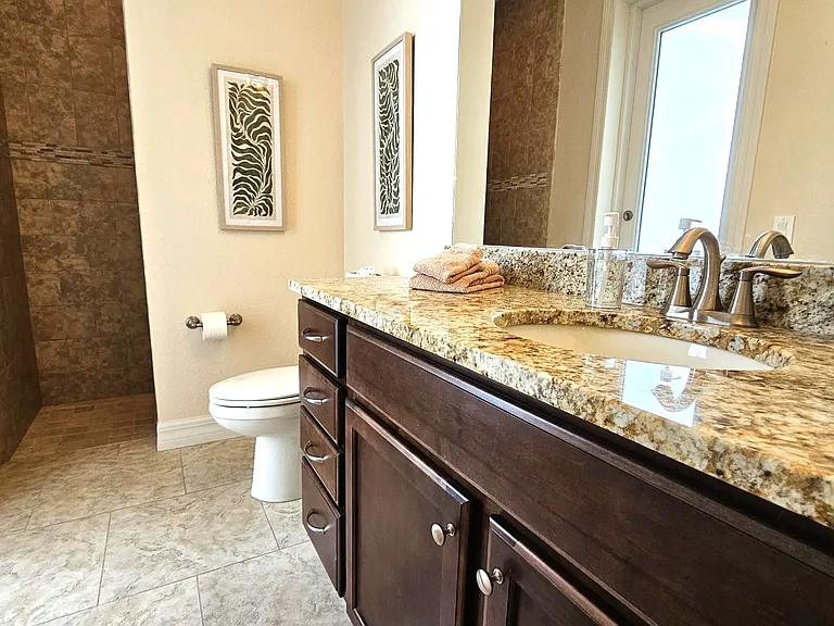Guest bath with walk in shower