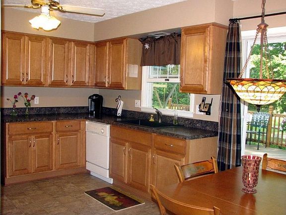 Kitchen and dining area with Newer Flooring