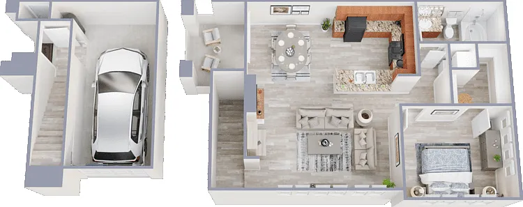 Via Laman with Attached Garage included Floorplan Diagram