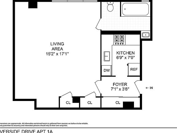 5th image of 210 Riverside Dr APT 1A