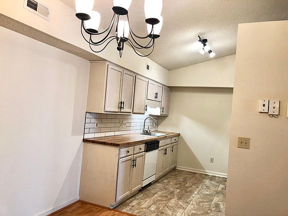 Kitchen with new light fixtures