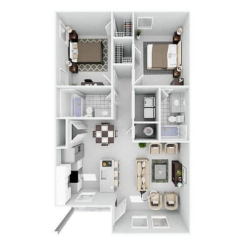 Floor plan Chisholm Pointe - 2 Bed 2 Bath