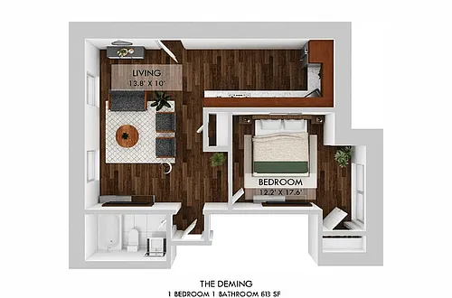 Floor plan One Bedroom