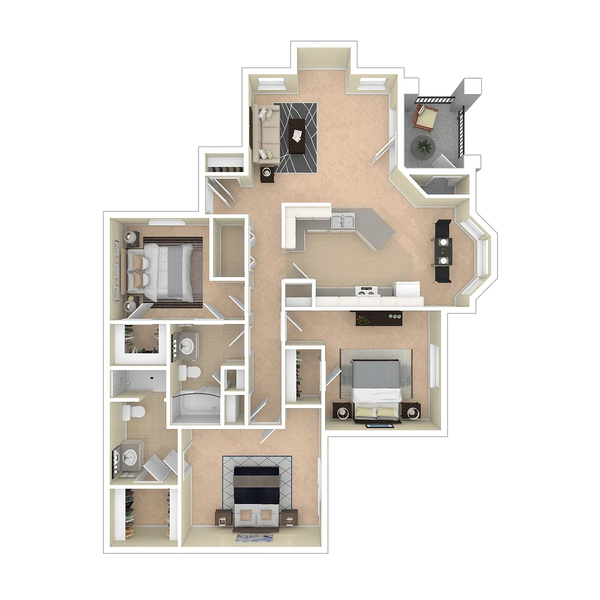Floor plan Premium 3x2