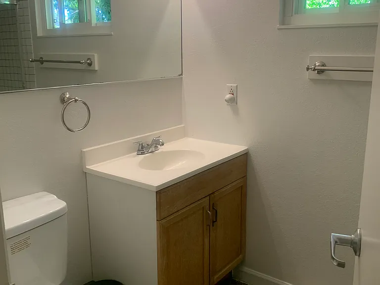 We are updating the bathroom in August. It will have a new vanity and shower!