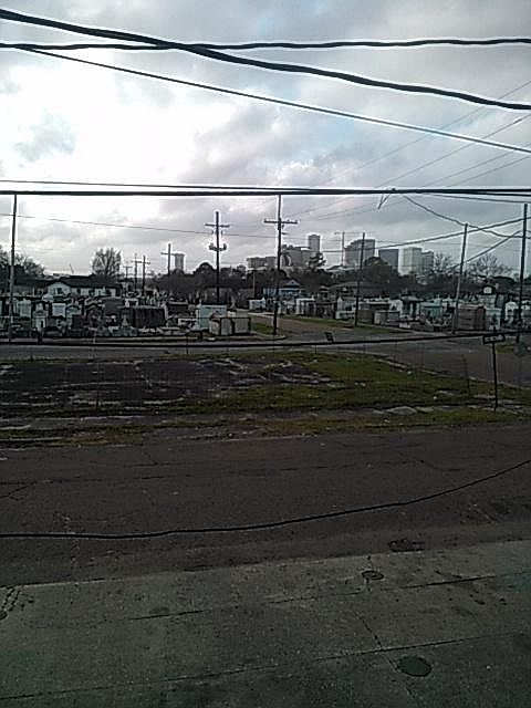 this is the view from the front porch the City skyline
