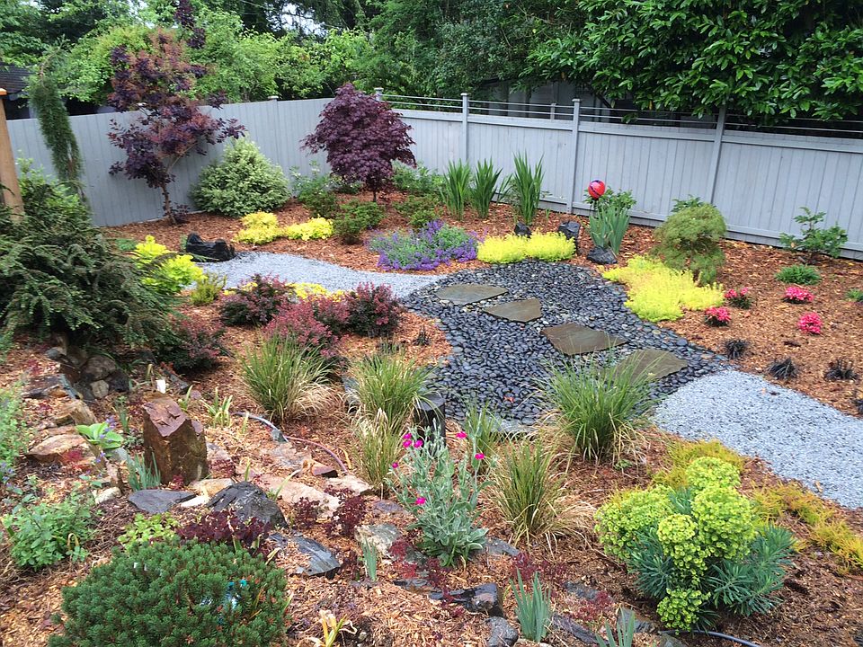 New back yard, two levels