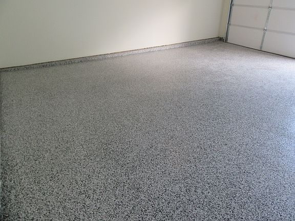 New slate epoxy garage floor
