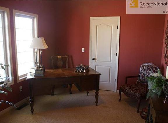 Third bedroom/office is designed for a front office and walk-in closet for office supplies.
