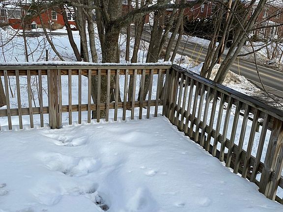 private deck from the kitchen