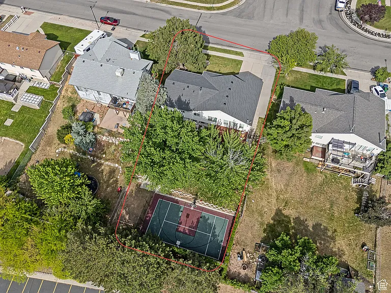 Aerial View of House