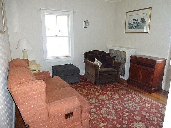Den one closet (porch is behind window)