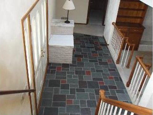 Overlooking foyer from upstairs