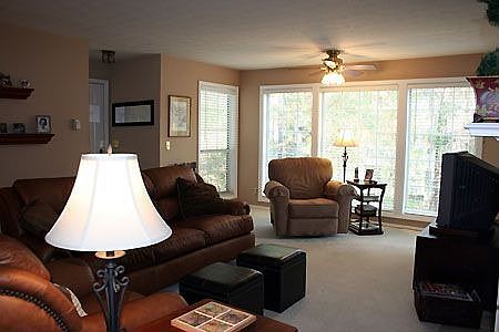 Sunny living room with lots of natural light
