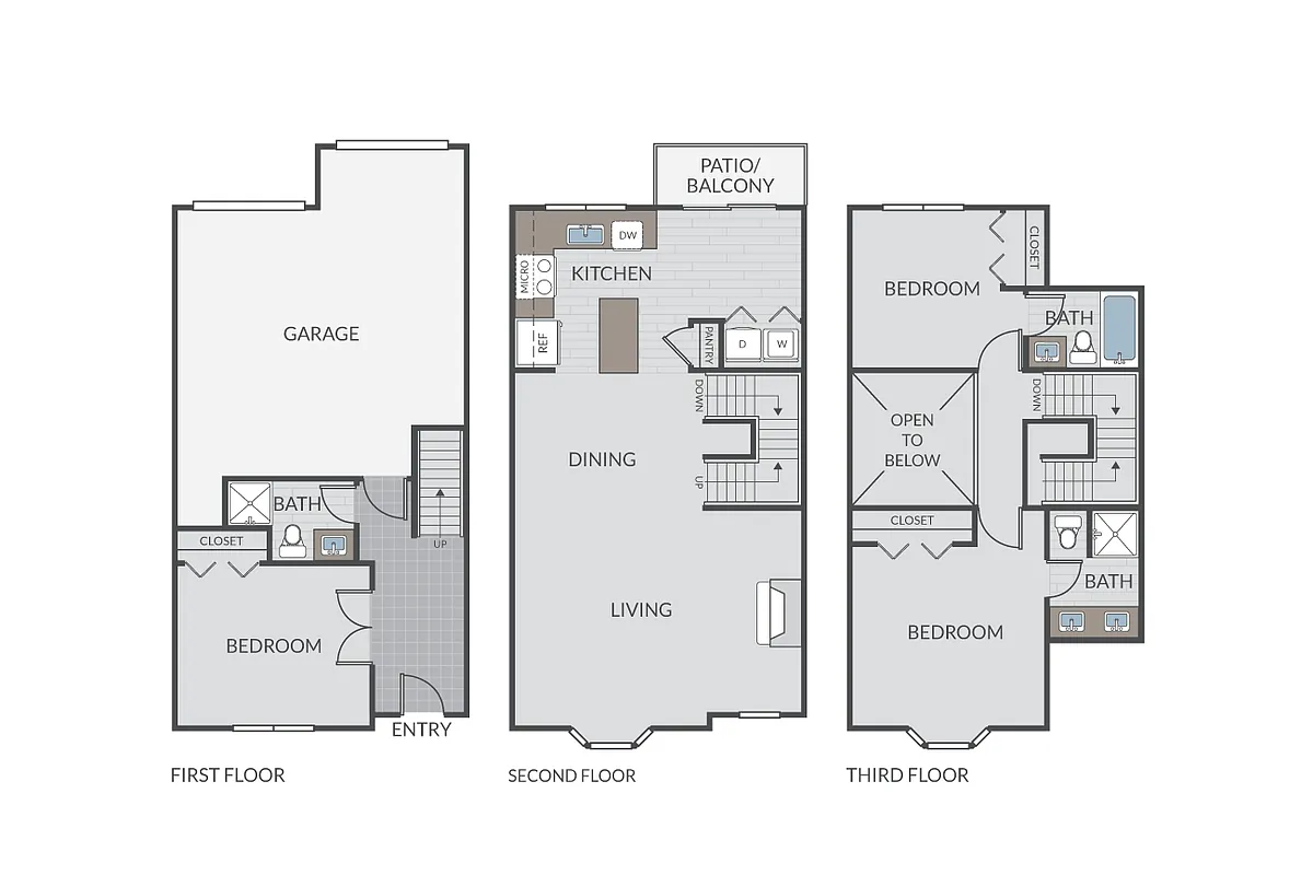 Floor plan Mariposa Townhome