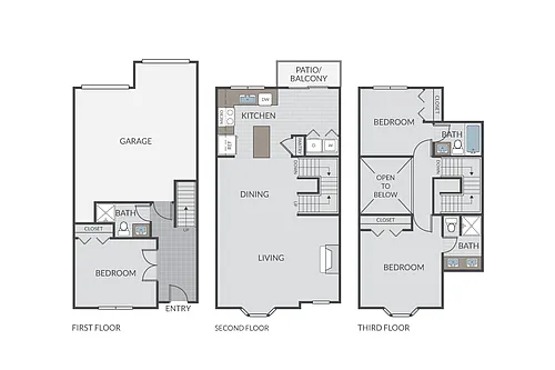 Floor plan Mariposa Townhome