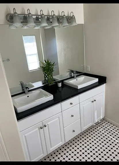 Master Bathroom double sinks