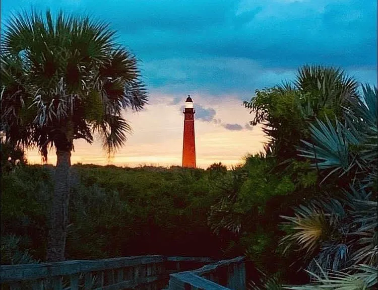Lighthouse is a half mile away from rental