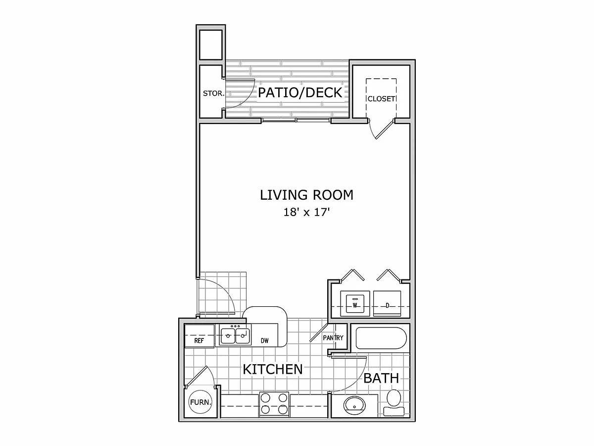Floor plan Studio A