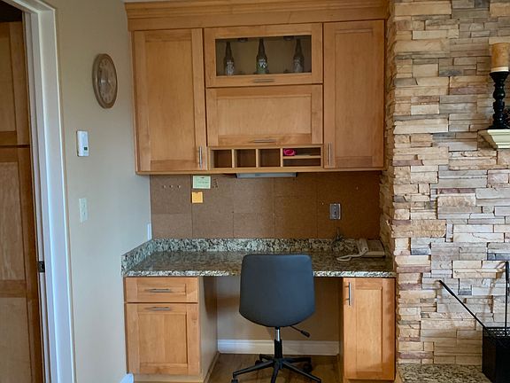 Built in Desk with storage