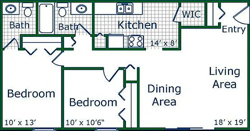 Floor plan St. Thomas