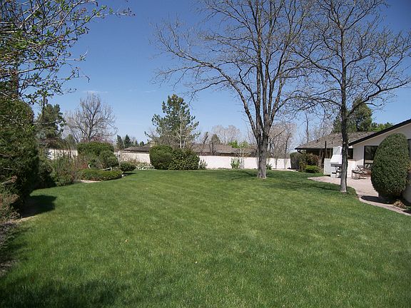 Back Yard with Masonry Fence