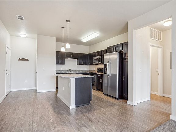Open kitchen with island