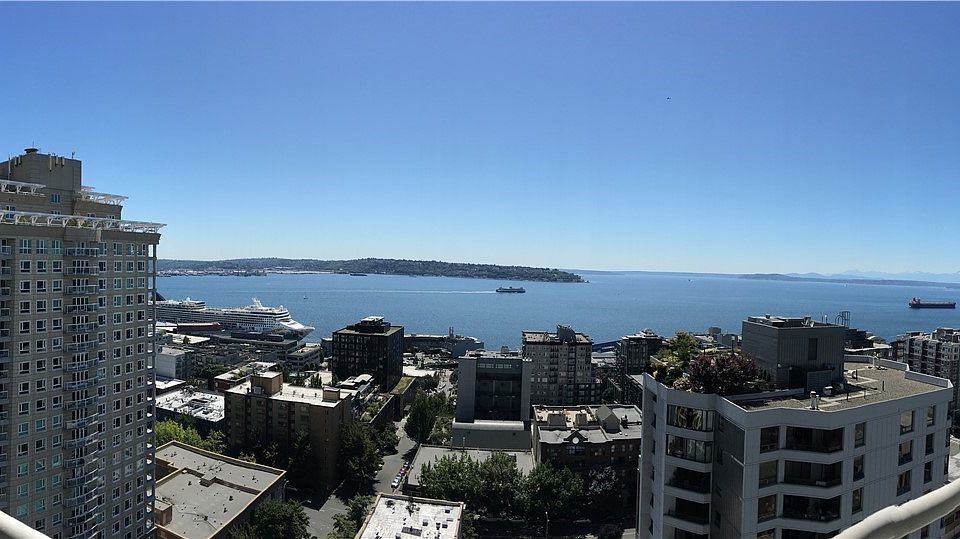 Panoramic Views of the Olympic Mountains & Puget Sound from Master Bedroom