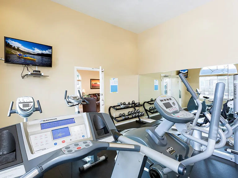 Fitness Center with Cardio and Free Weights