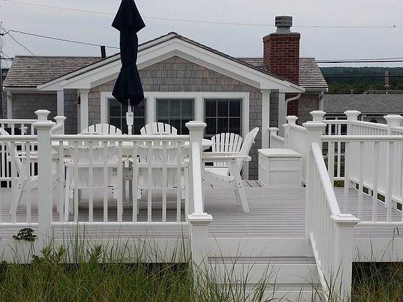 View of deck and Stairs To Beach