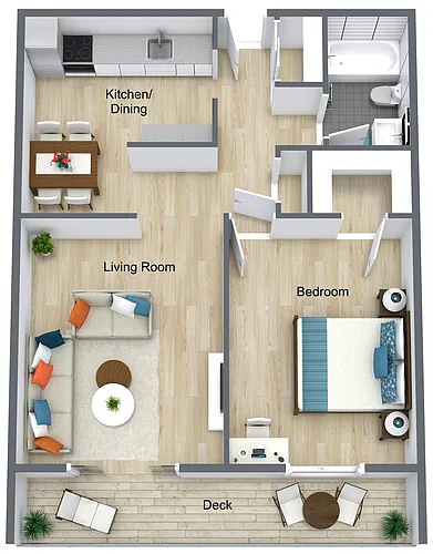 Floor plan 1 Bedroom