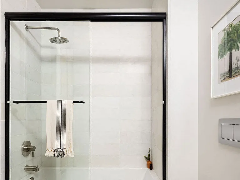 Deep bathtubs with rain shower heads