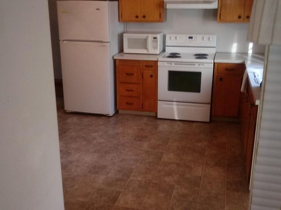 Kitchen from bathroom