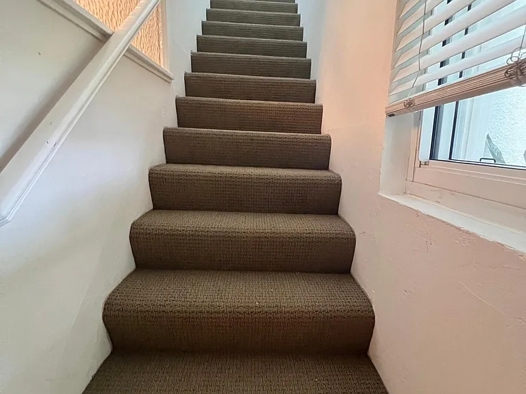 Private stairs up to unit