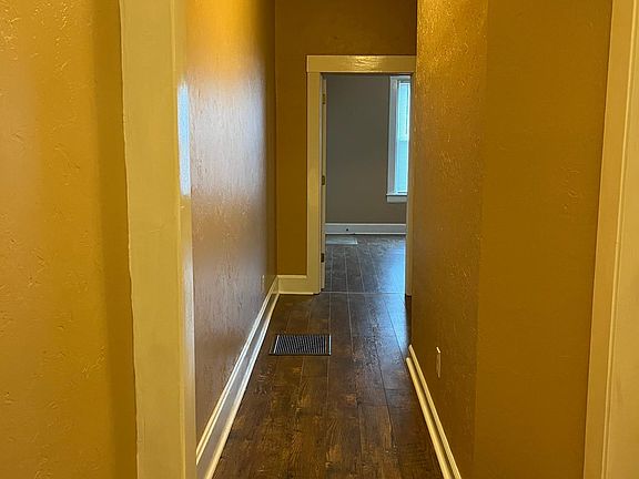 Hallway looking from living room to kitchen