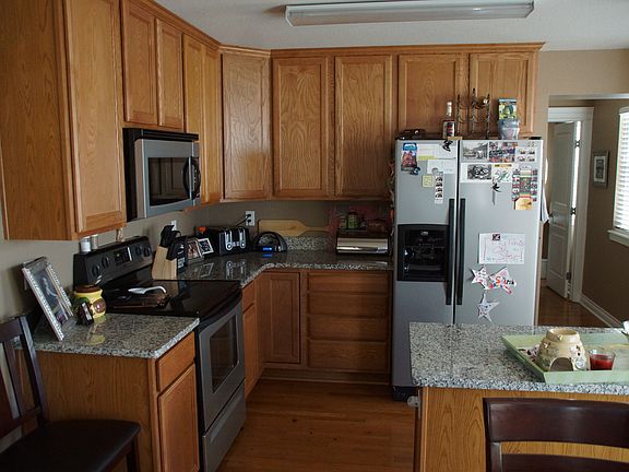 Granite counters and island