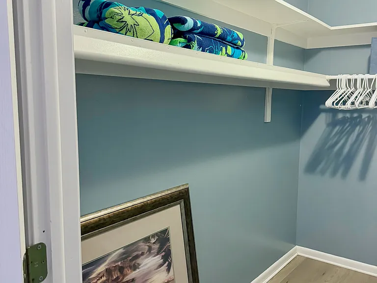 Large Walk In Closets for longer stays!