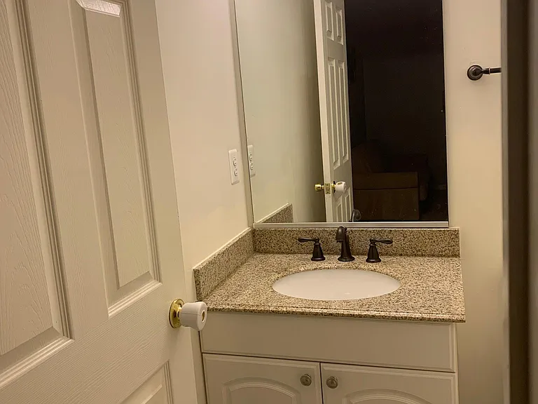 Basement powder room