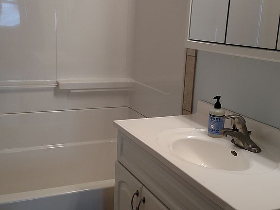 New bathroom with tile floor