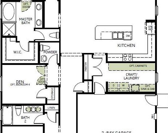 Woodside Homes - Almanor - Lot 2019