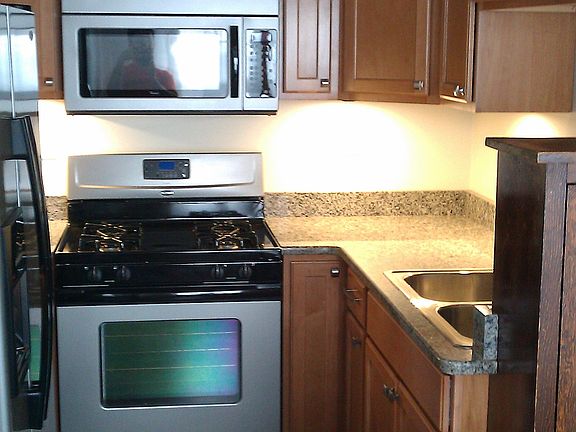 Modern Kitchen with Granite Counter Tops