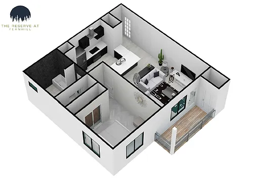 Floor plan Floor Plan 2 - One Bedroom
