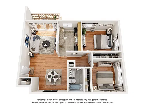 Floor plan 2 Bedroom