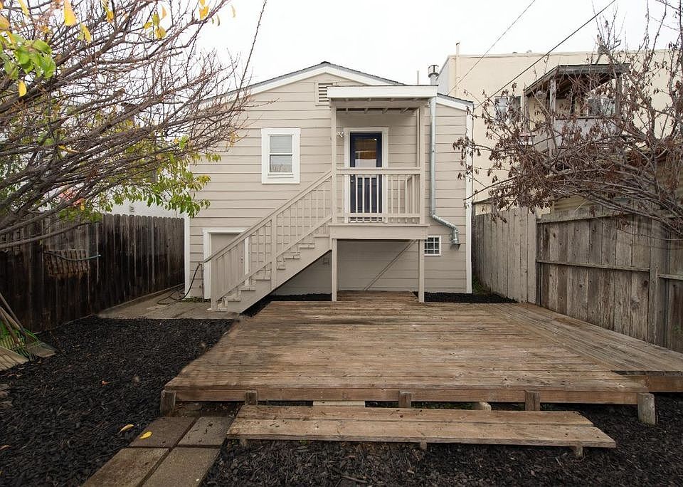 Backyard with deck