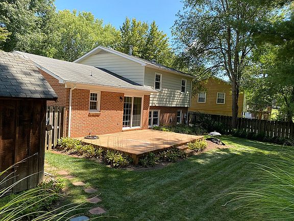 Fenced-in backyard