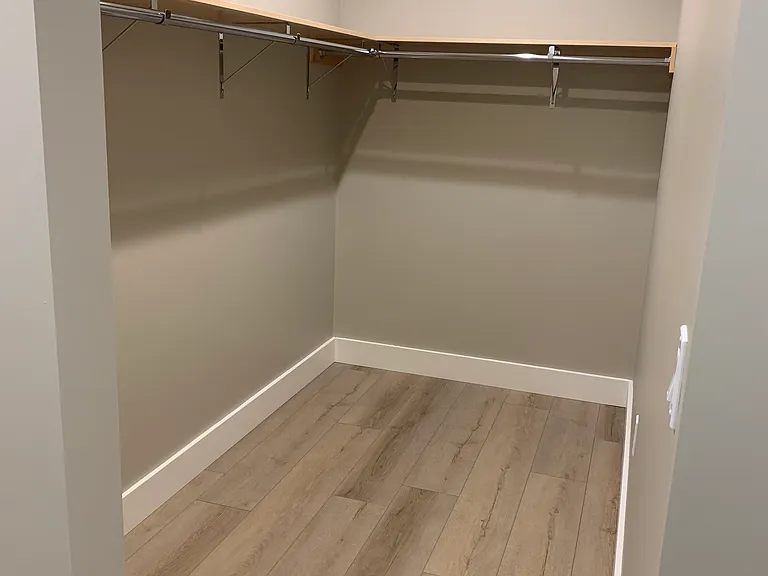 Master bedroom walk-in closet