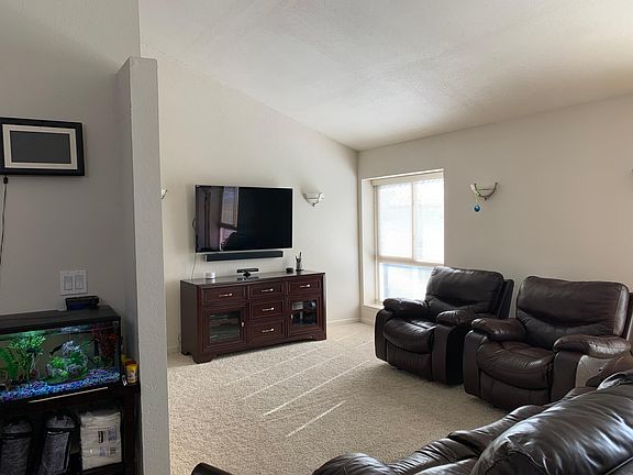 Living room view from dining area